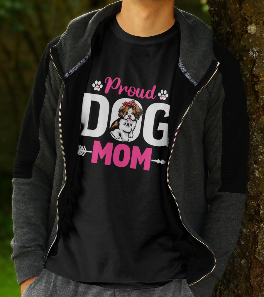 Proud Dog Mom Shih Tzu T-Shirt