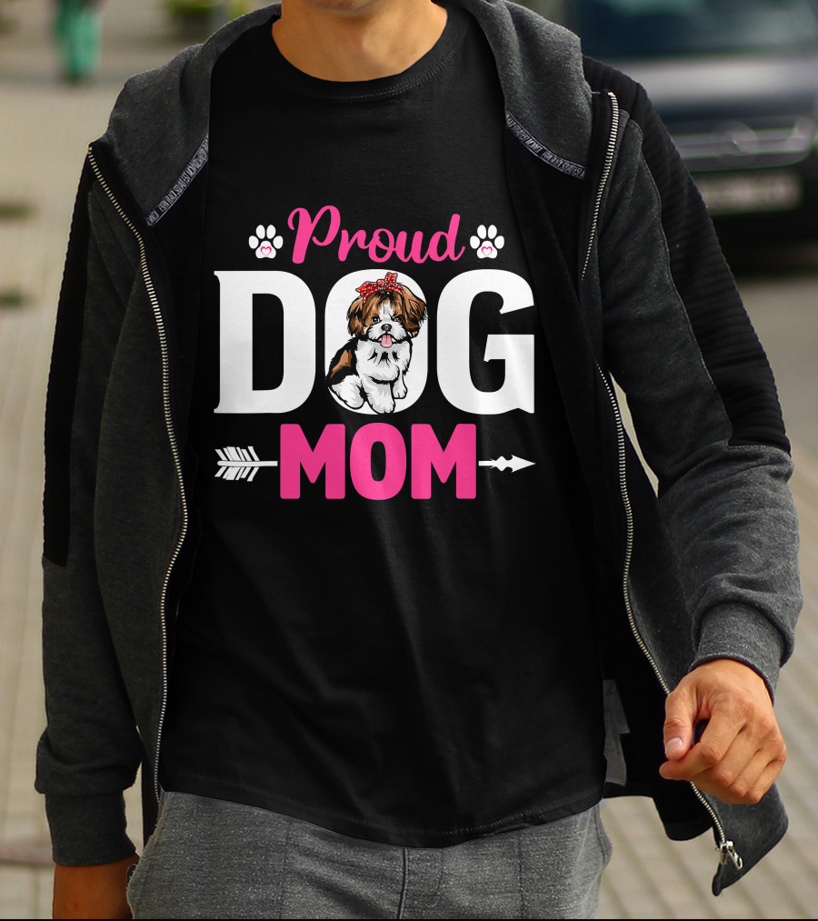 Proud Dog Mom Shih Tzu T-Shirt