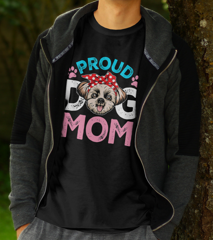 Proud Shih Tzu Dog Mom T-Shirt