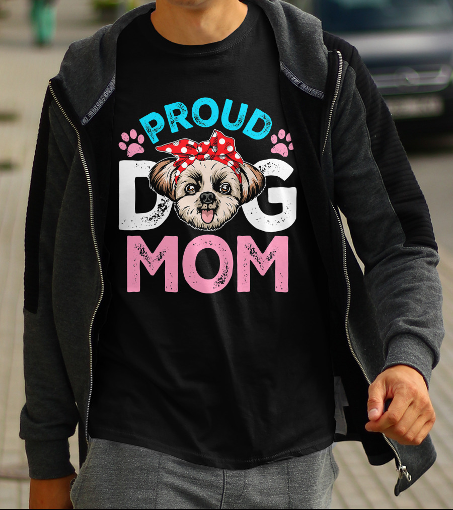 Proud Shih Tzu Dog Mom T-Shirt