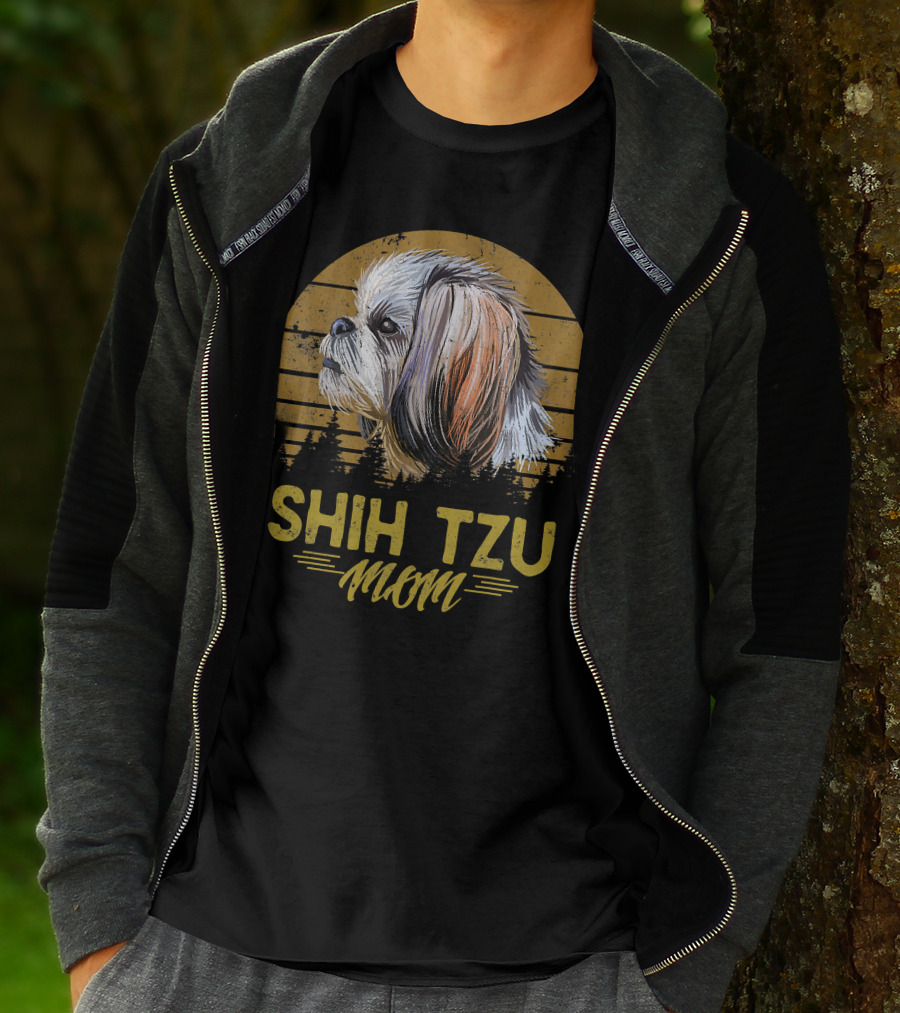 Shih Tzu Mom Retro Dog 365 T-Shirt