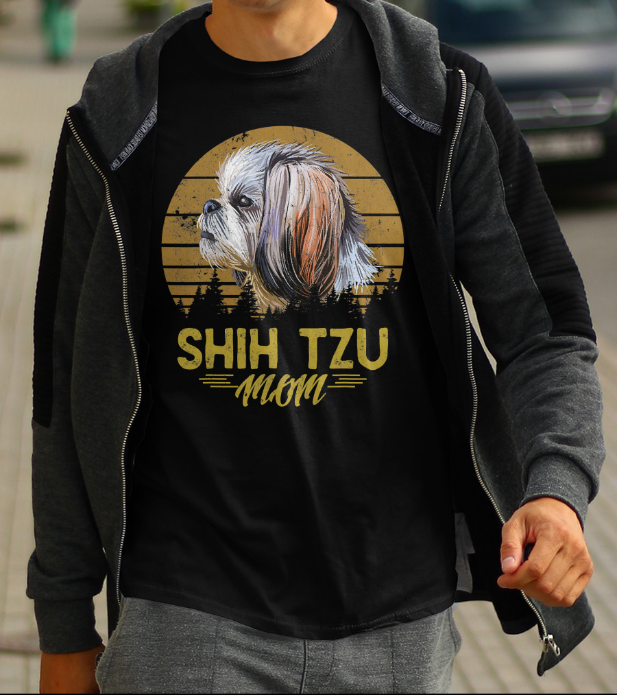 Shih Tzu Mom Retro Dog 365 T-Shirt