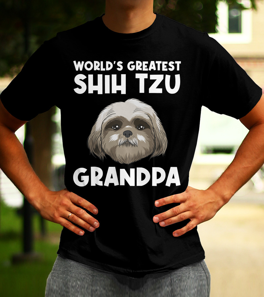 World's Greatest Shih Tzu Grandpa T-Shirt