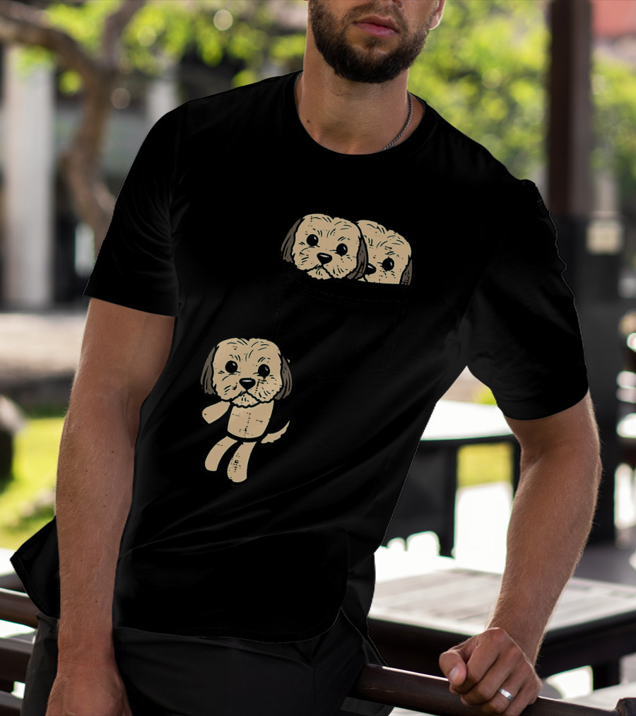 Pocket Shih Tzu Puppies Cute Animal Dog Lover Pet T-Shirt
