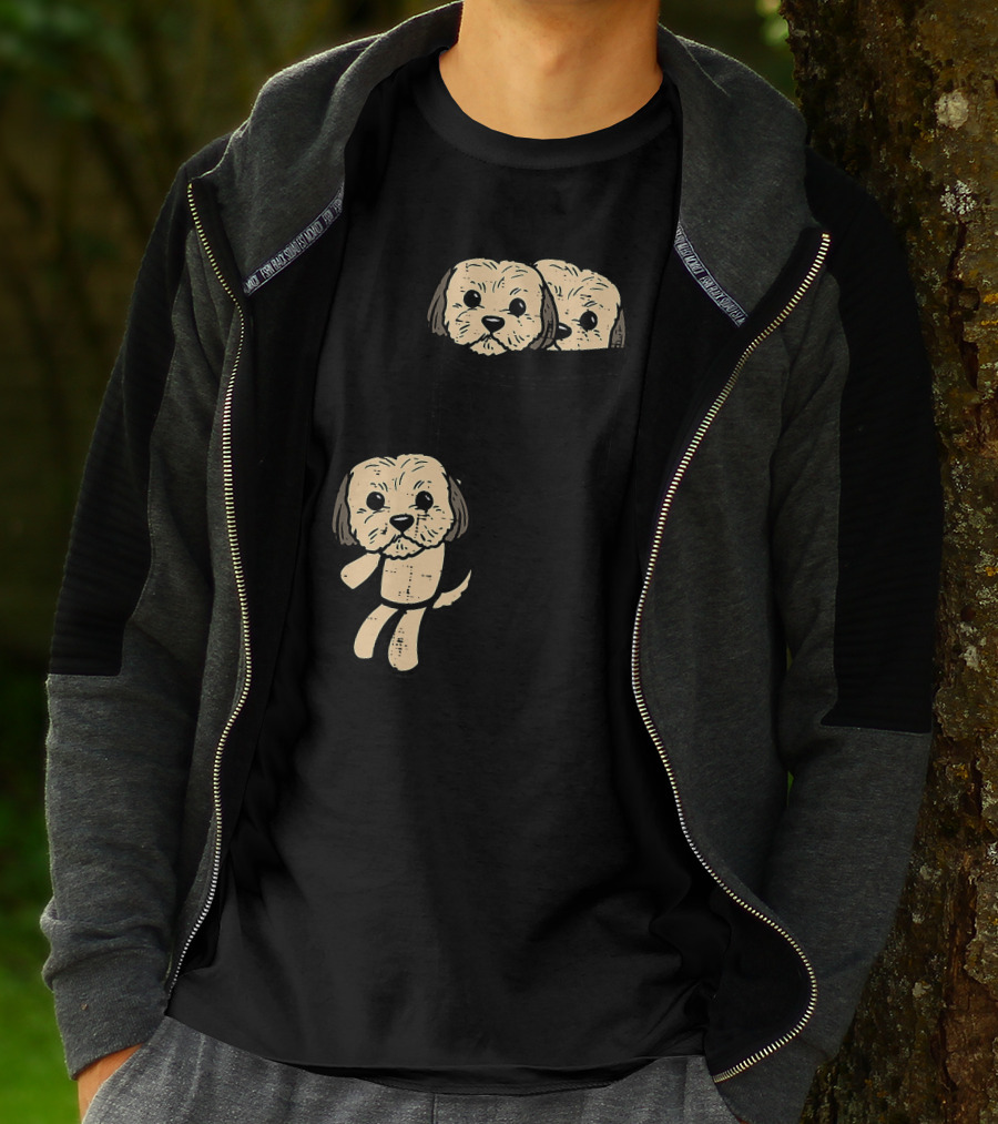 Pocket Shih Tzu Puppies Cute Animal Dog Lover Pet T-Shirt