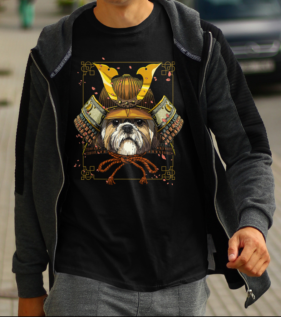 Samurai Shih Tzu Dog Warrior For Samurai Lovers T-Shirt