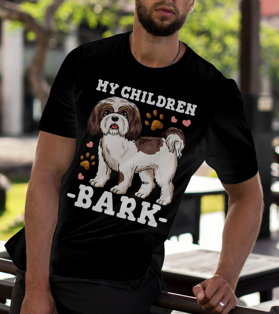 Shih Tzu Paw Heart Bark T-Shirt
