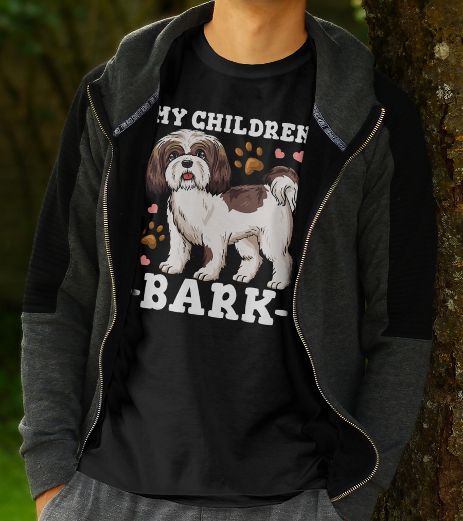 Shih Tzu Paw Heart Bark T-Shirt