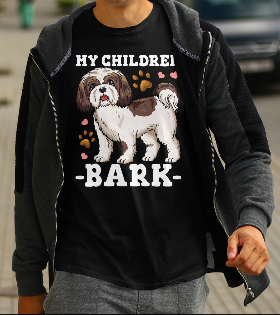 Shih Tzu Paw Heart Bark T-Shirt