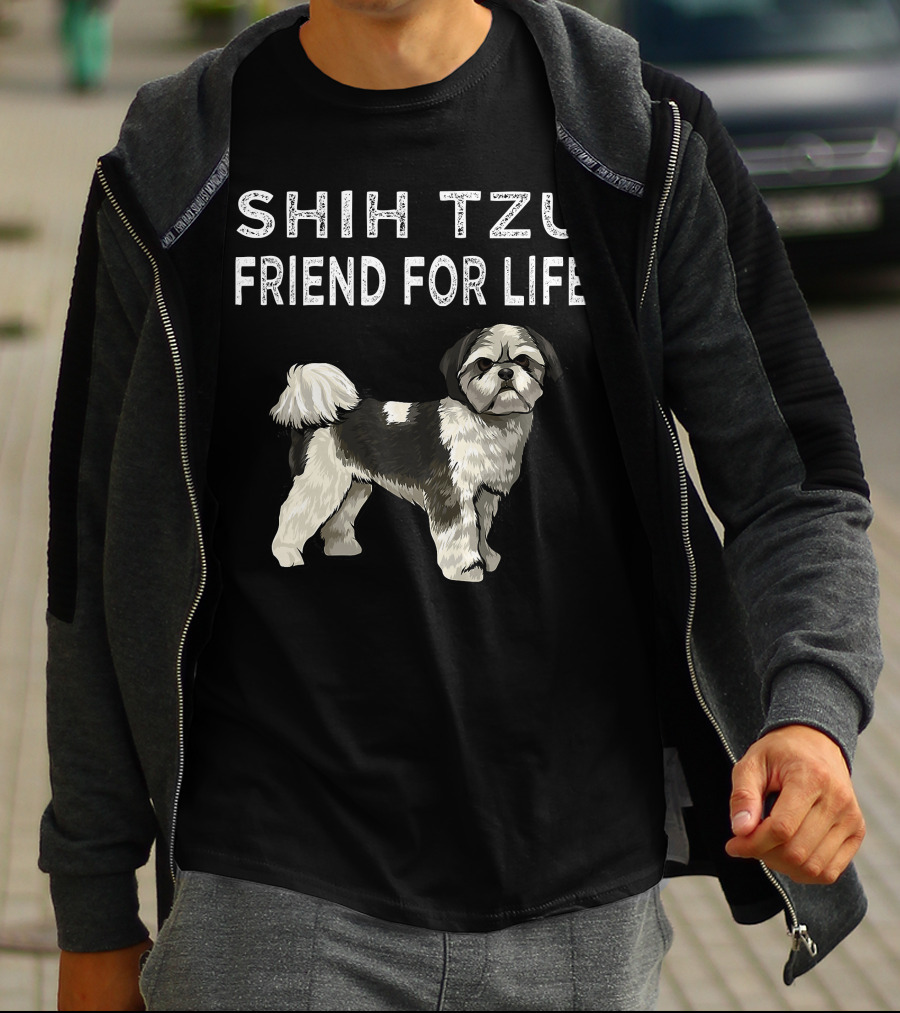 Shih Tzu Friend For Life Dog Friendship T-Shirt