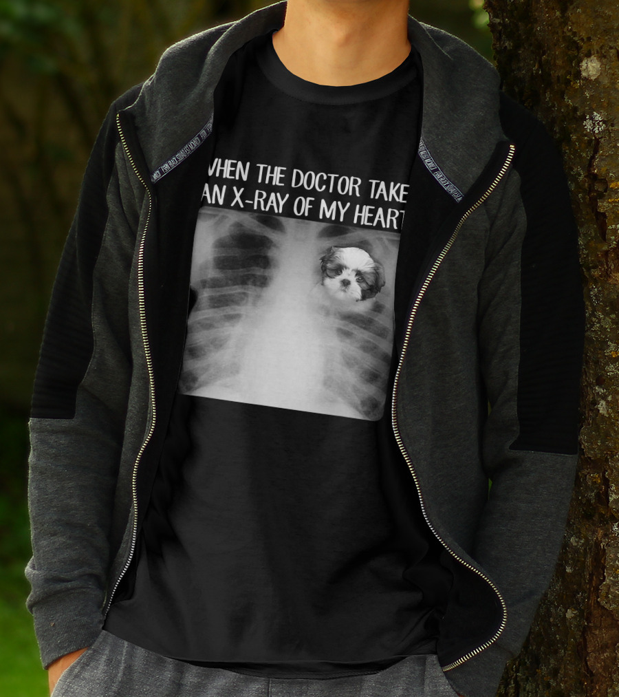 When Doctor Takes X-ray Of My Heart Shih Tzu Mom Image T-Shirt