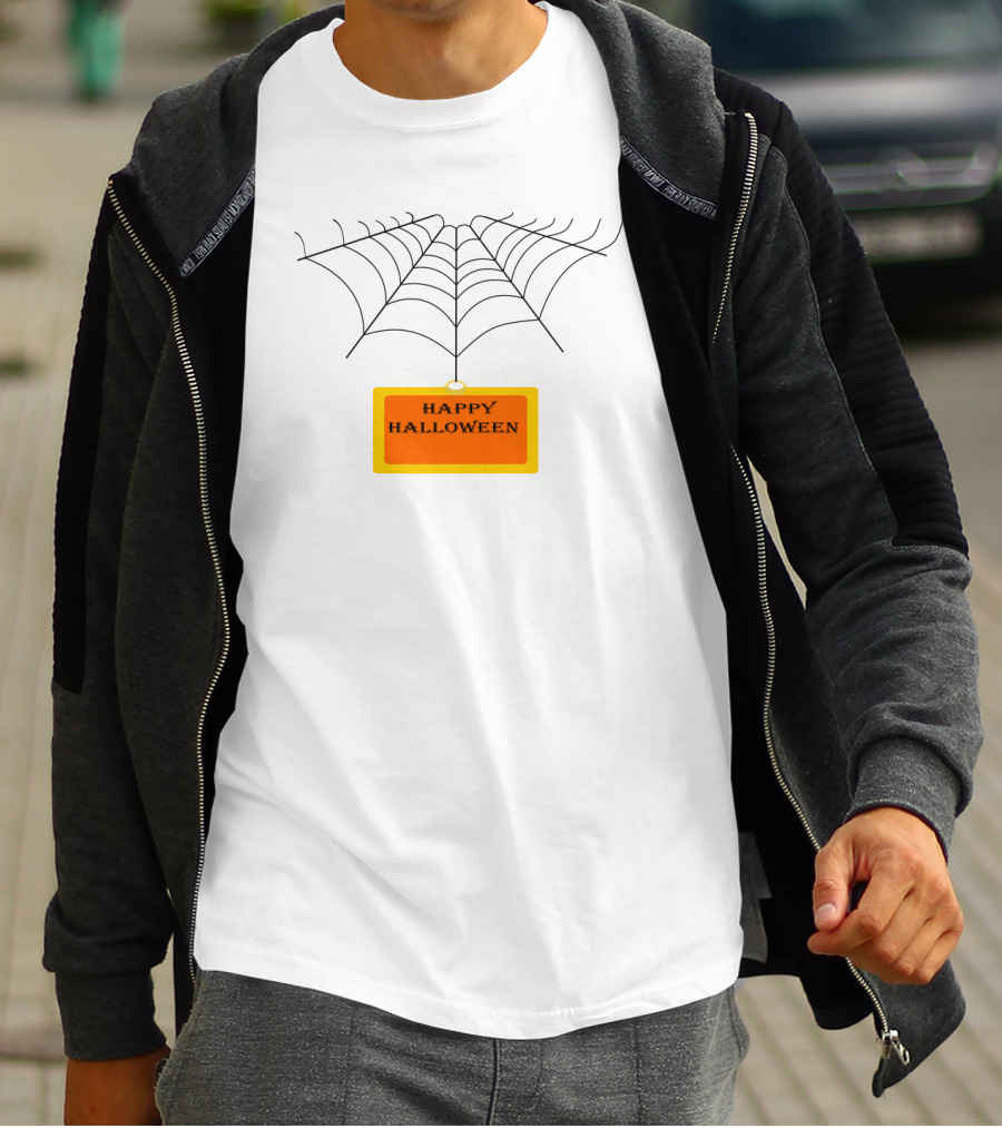 Happy Halloween Spiderwebs T-Shirt