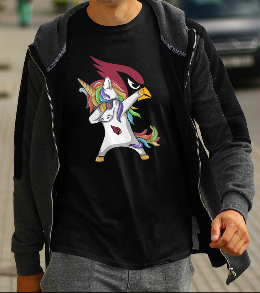 Arizona Cardinals Dabbing Unicorn T-Shirt