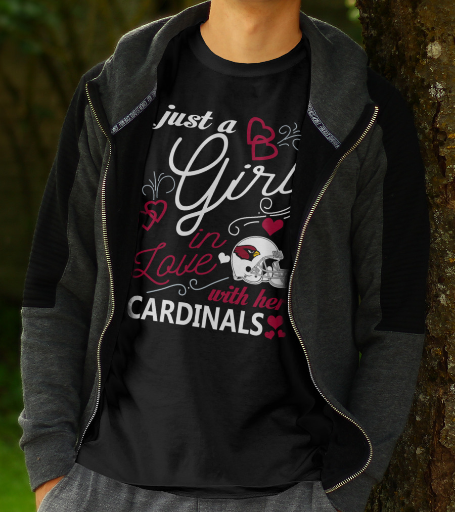 Just A Girl In Love With Her Arizona Cardinals T-Shirt