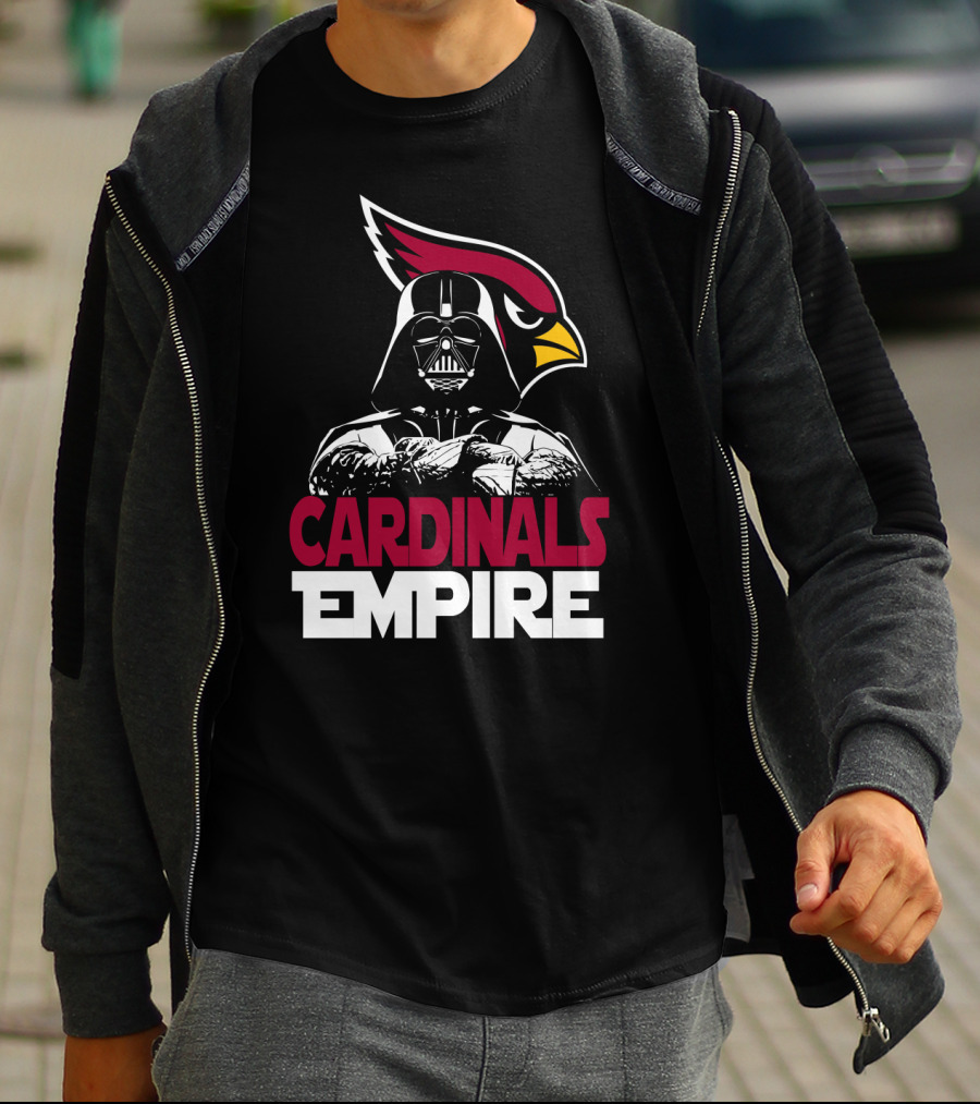 Arizona Cardinals Empire Darth Vader Crossover T-Shirt