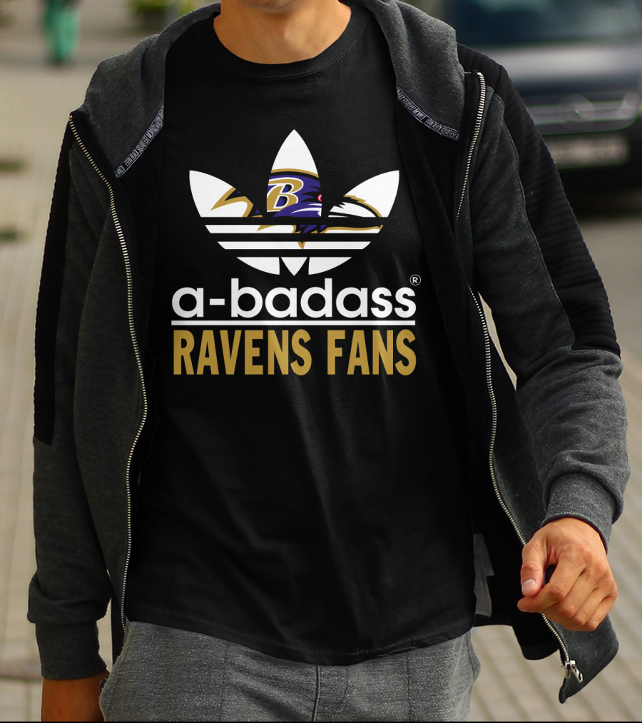 A-Badass Ravens Fans Baltimore Ravens T-Shirt