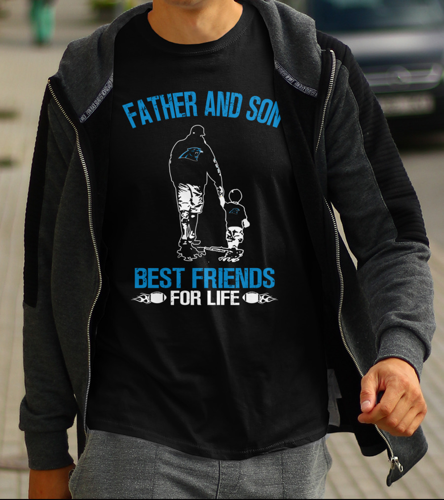 Father And Son Carolina Panthers Best Friends For Life T-Shirt