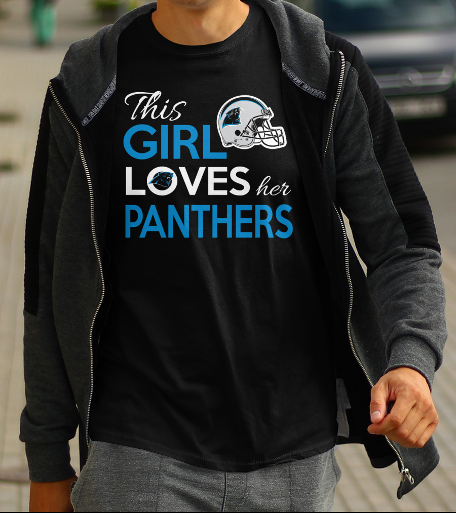 This Girl Loves Her Carolina Panthers T-Shirt