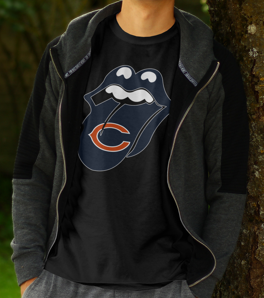 Chicago Bears Lips Logo Icon T-Shirt