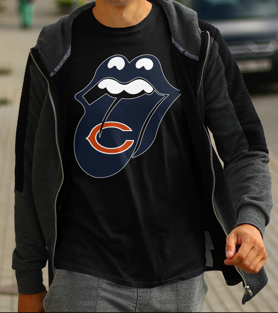 Chicago Bears Lips Logo Icon T-Shirt