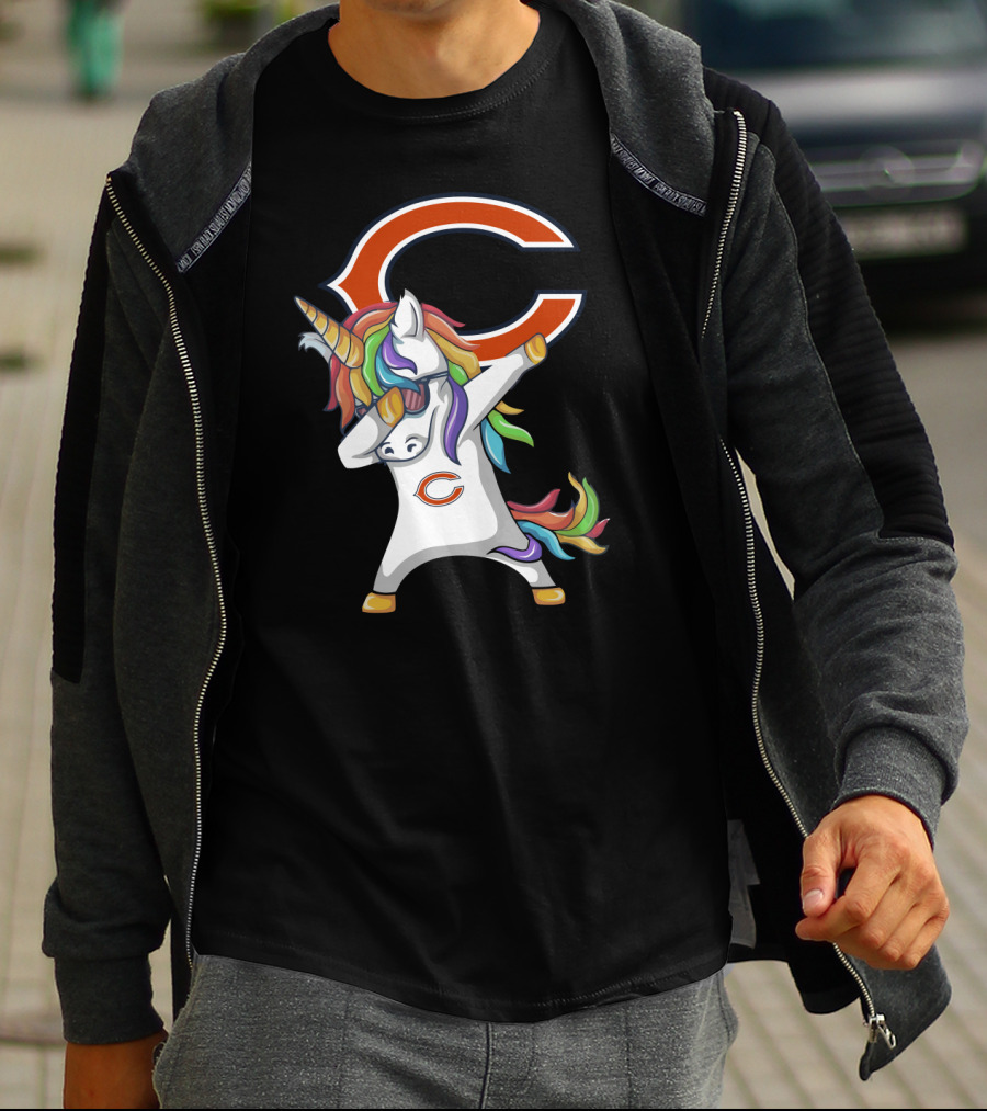 Chicago Bears Unicorn Dab T-Shirt