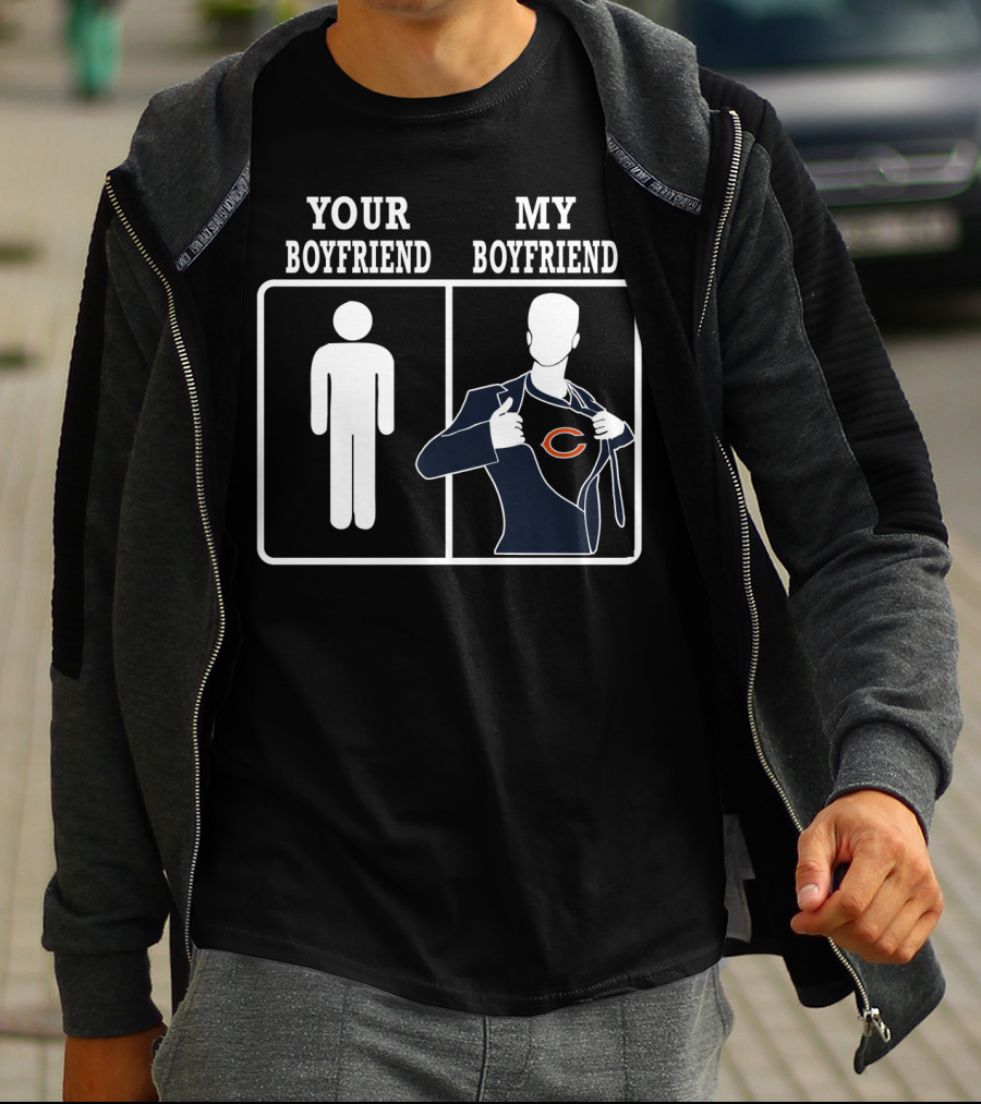 Your Boyfriend My Boyfriend Chicago Bears T-Shirt
