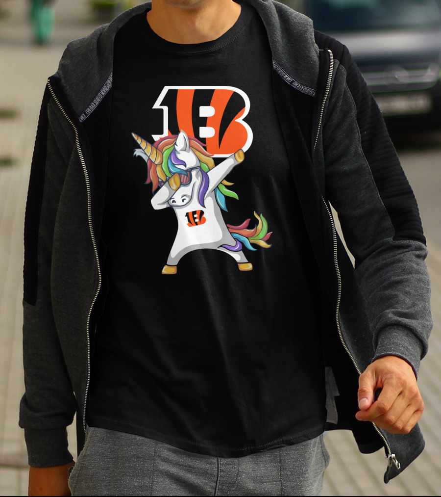 Cincinnati Bengals Dab Unicorn T-Shirt