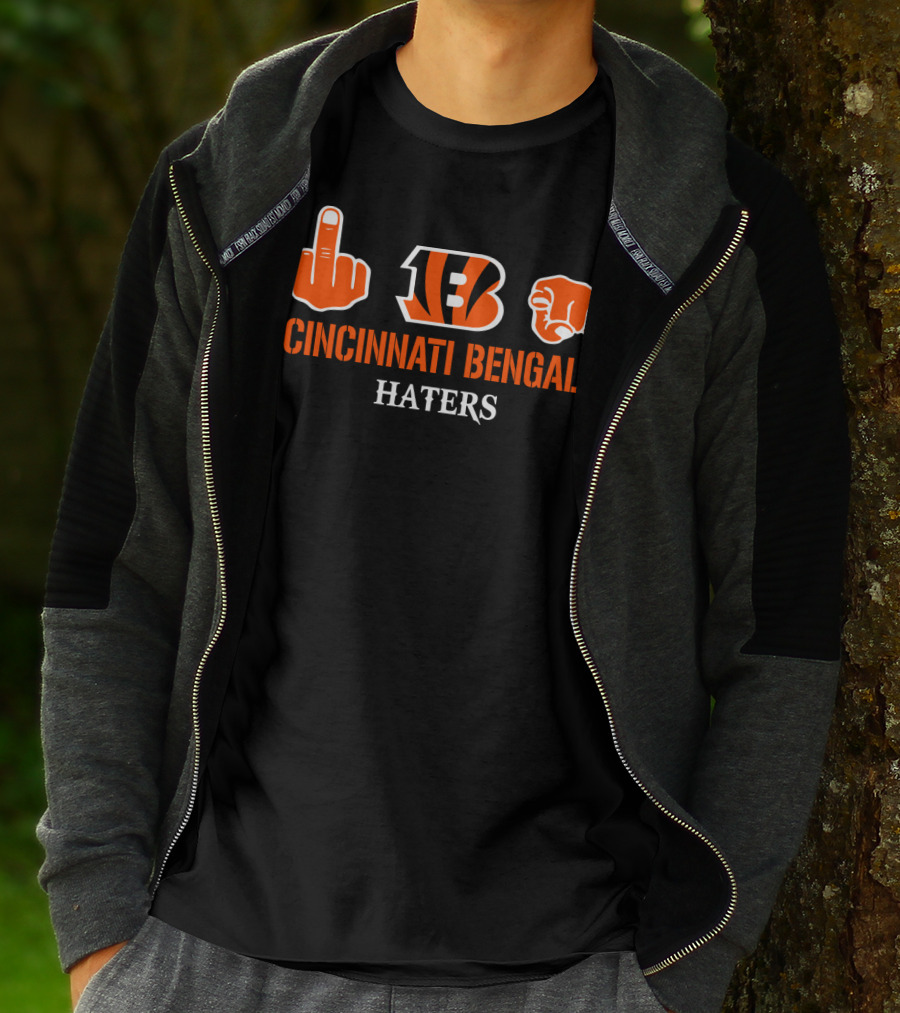 Cincinnati Bengals Haters Logo Icons T-Shirt