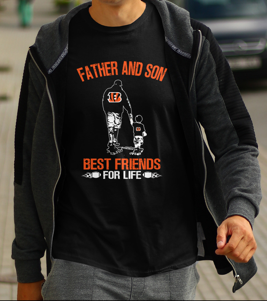 Father And Son Cincinnati Bengals Best Friends For Life T-Shirt