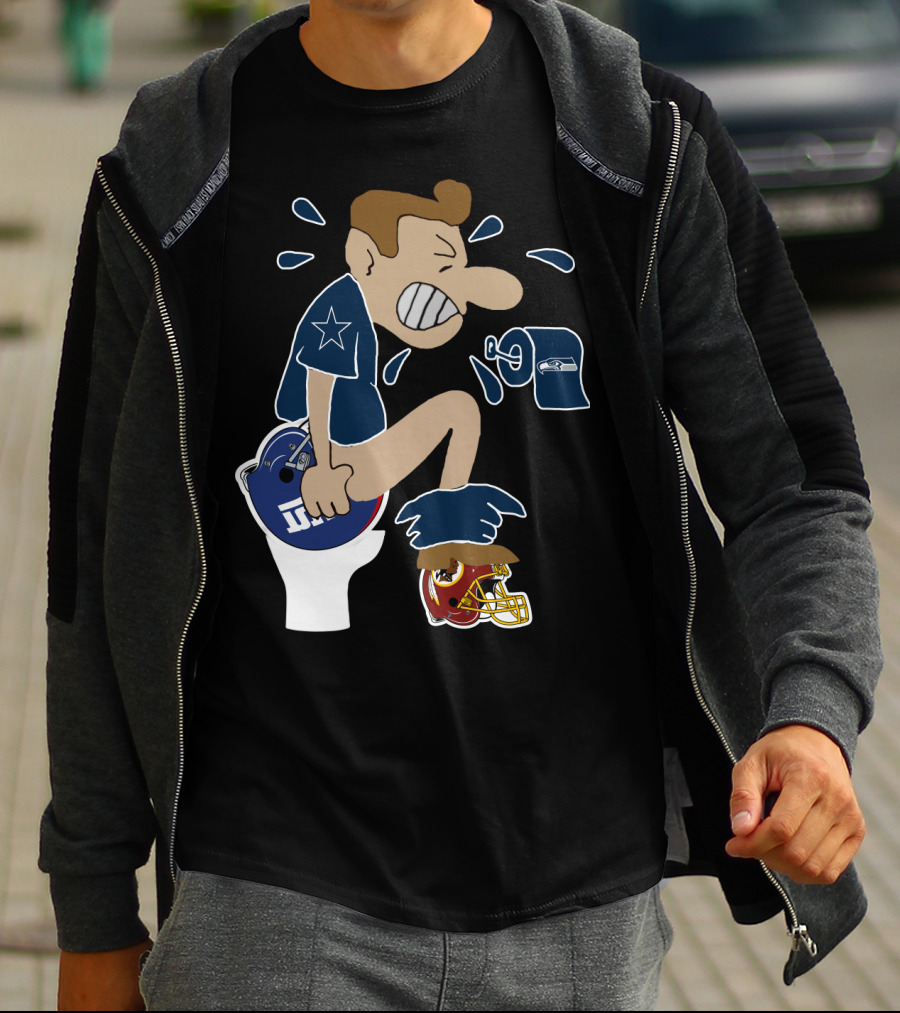 Dallas Cowboys Rivalry Giants Redskins Seahawks Humorous T-Shirt