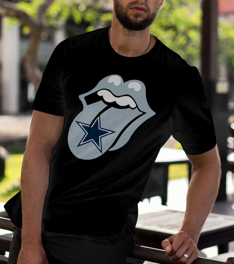 Dallas Cowboys Star With Tongue T-Shirt