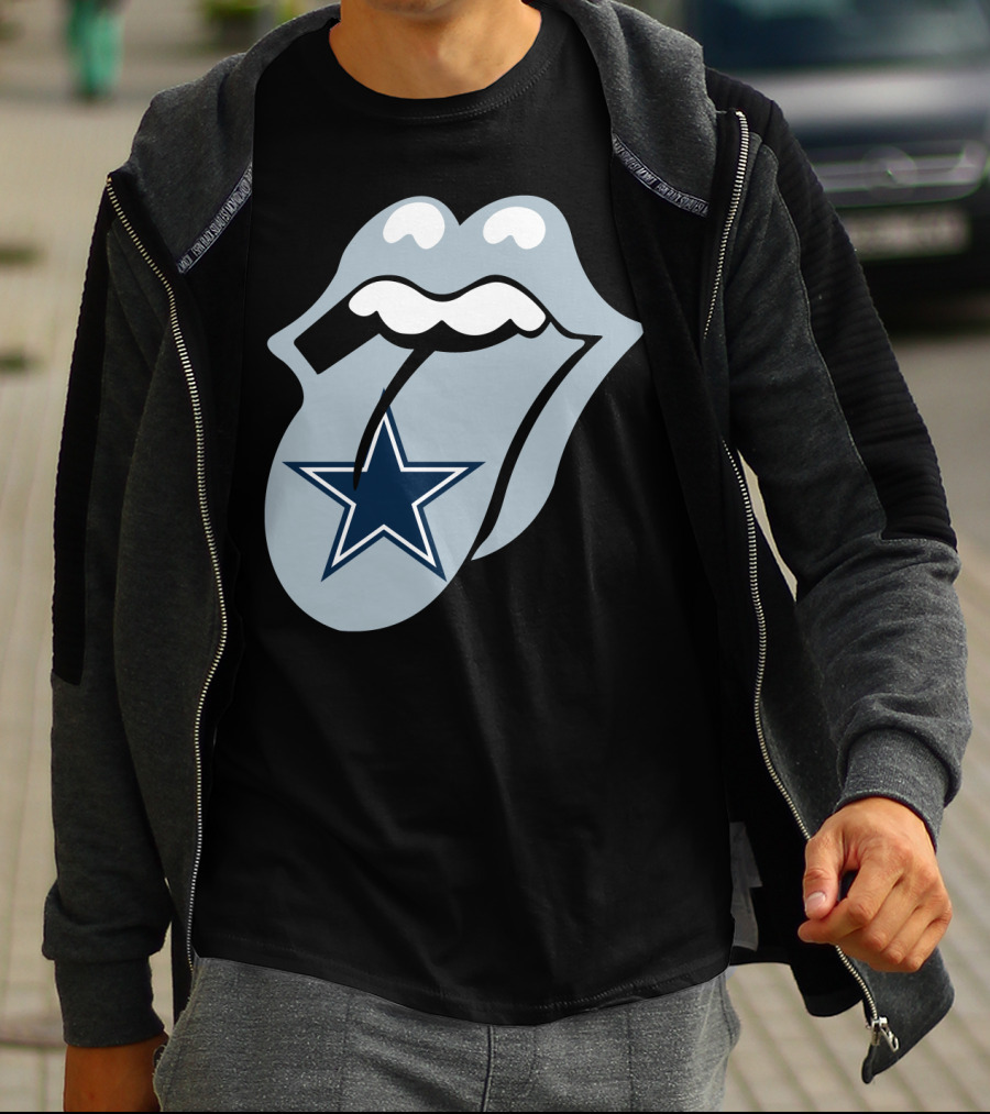 Dallas Cowboys Star With Tongue T-Shirt