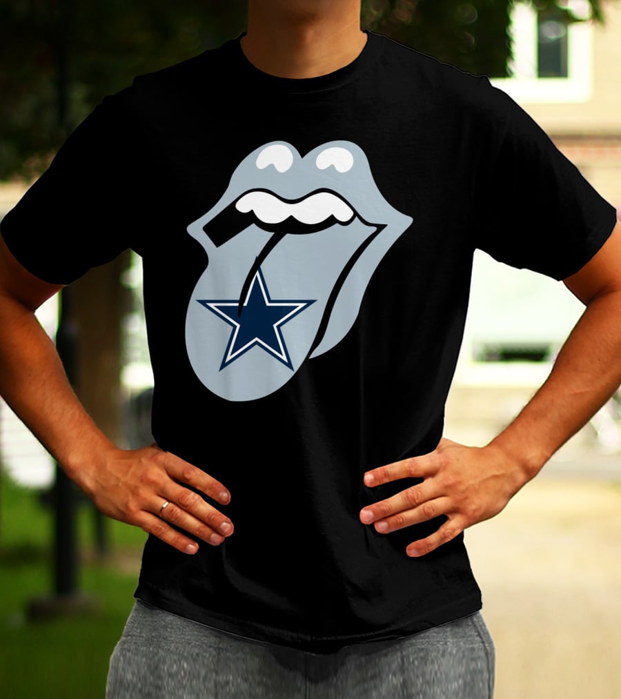 Dallas Cowboys Star With Tongue T-Shirt