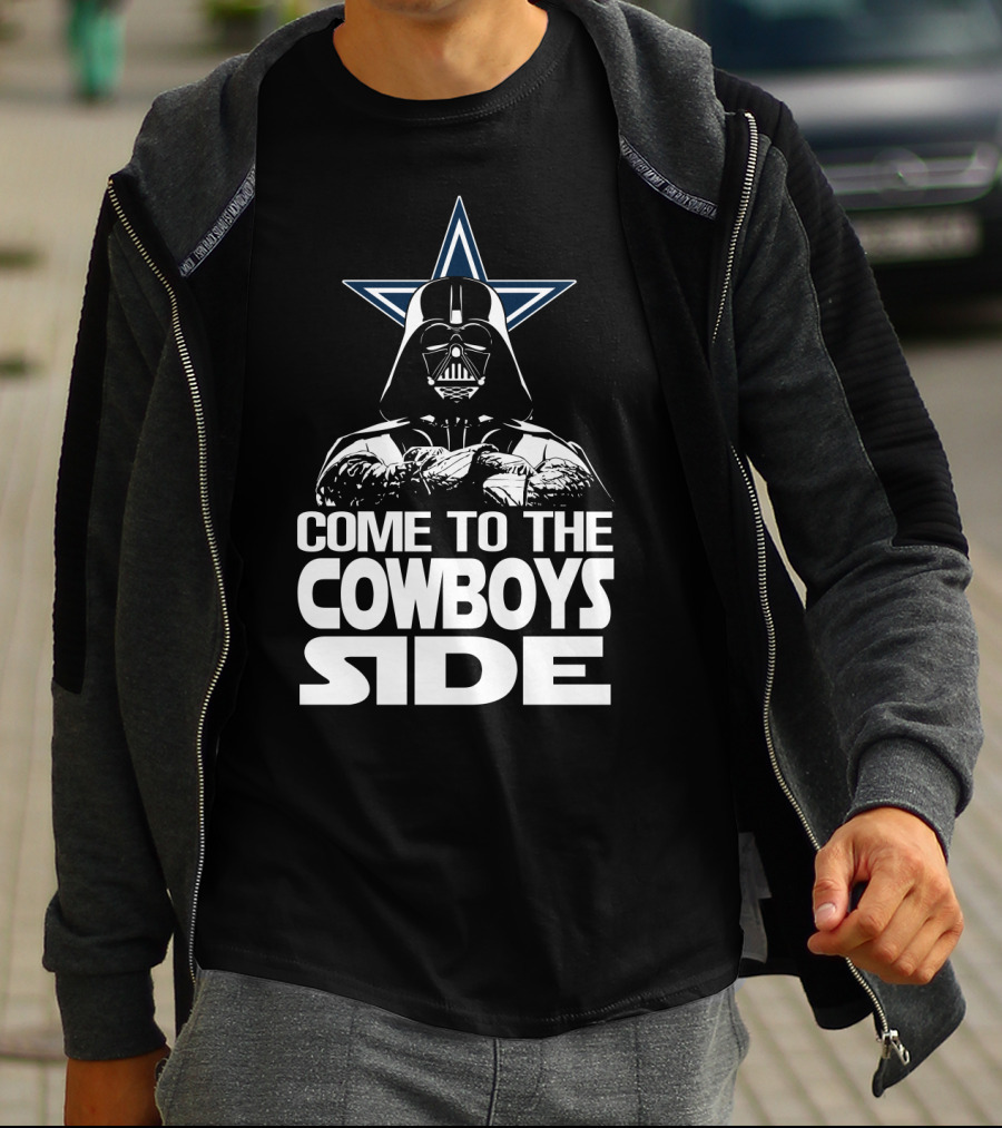 Come To The Cowboys Side Darth Vader Star Dallas Cowboys T-Shirt