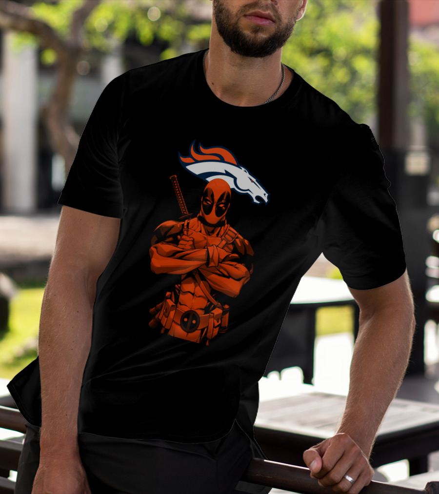 Deadpool Denver Broncos T-Shirt