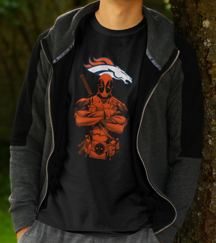 Deadpool Denver Broncos T-Shirt