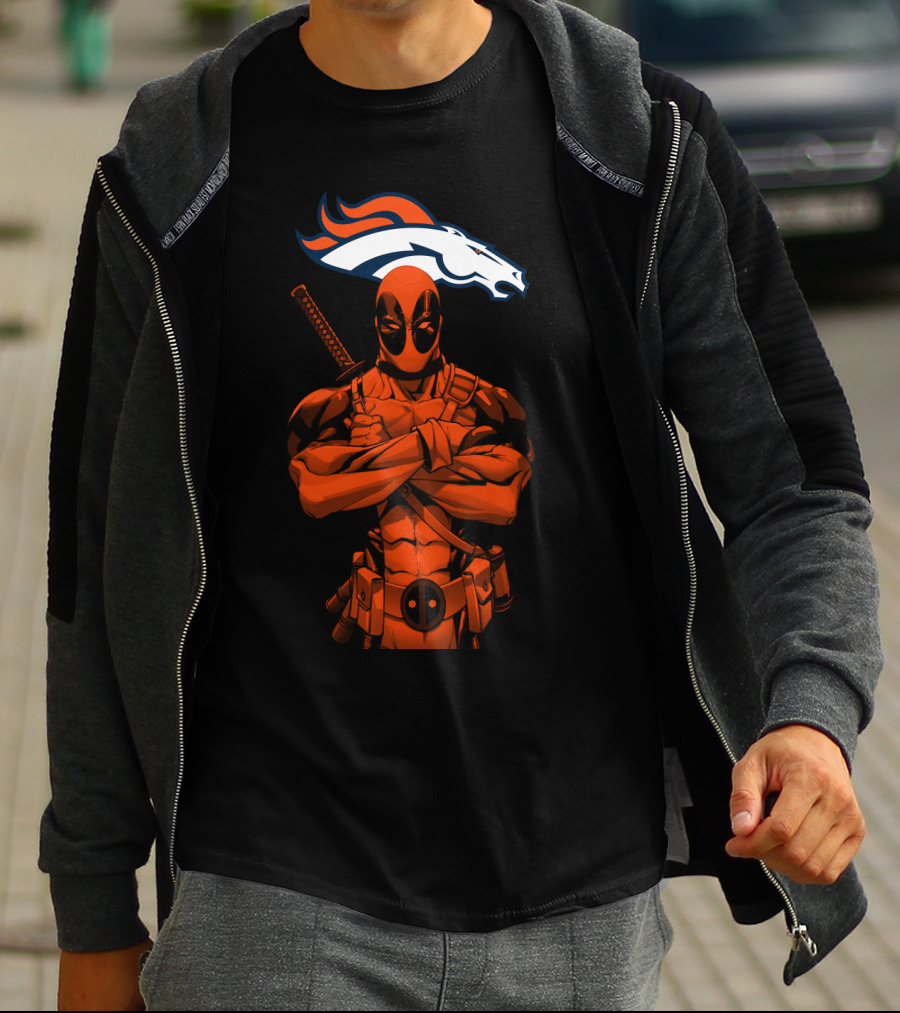 Deadpool Denver Broncos T-Shirt