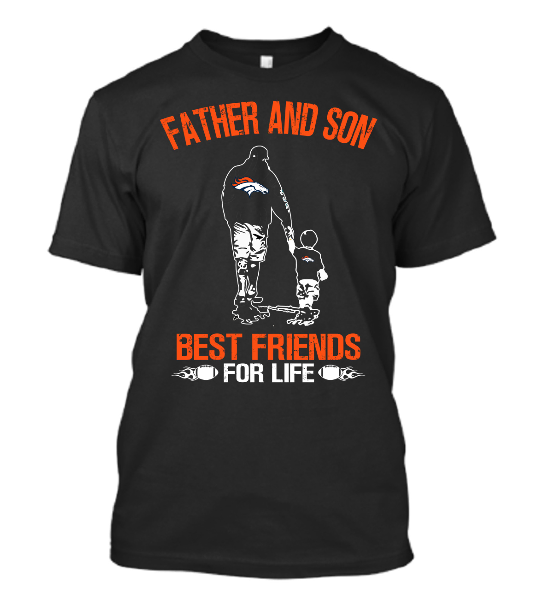 Father And Son Denver Broncos Best Friends For Life T-Shirt