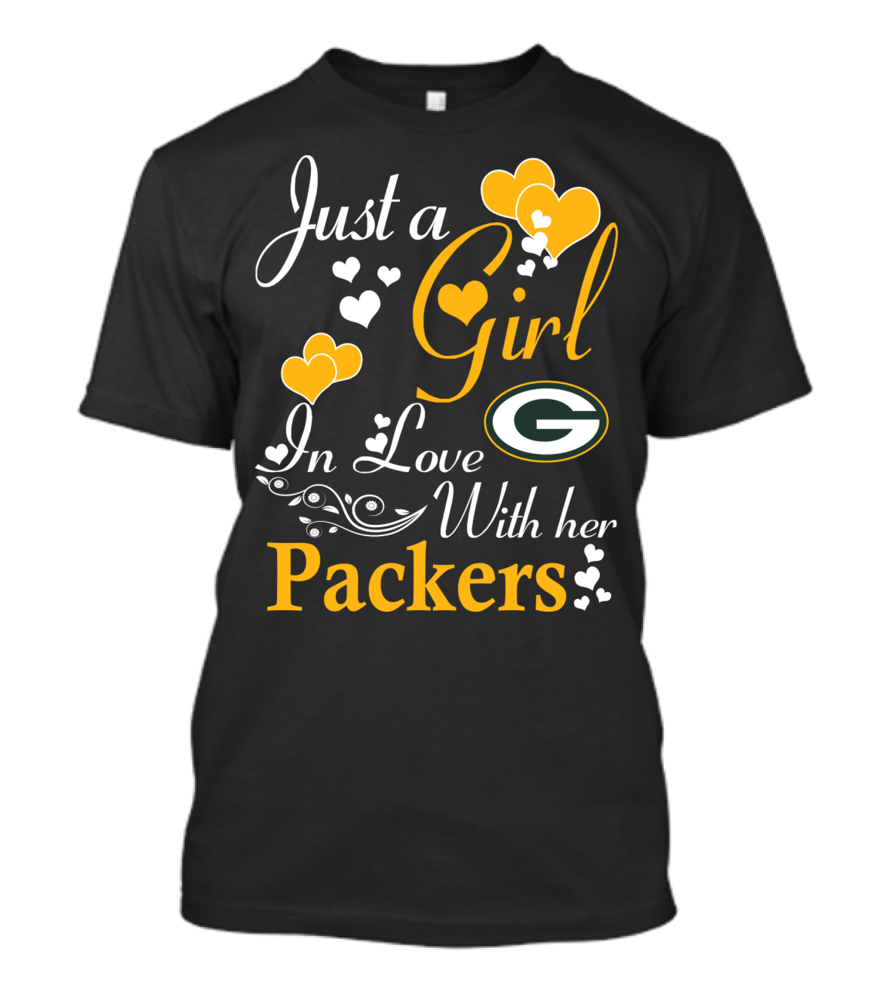 Just A Girl In Love With Her Green Bay Packers T-Shirt