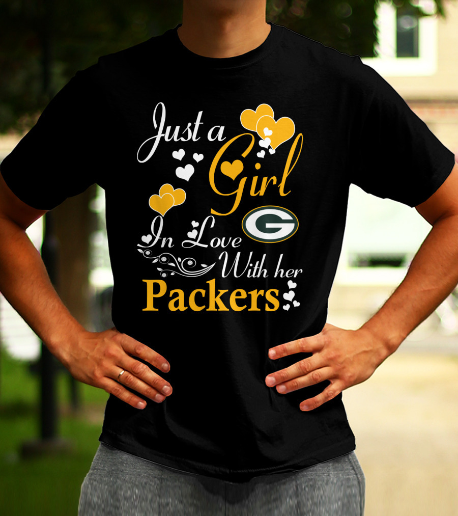 Just A Girl In Love With Her Green Bay Packers T-Shirt