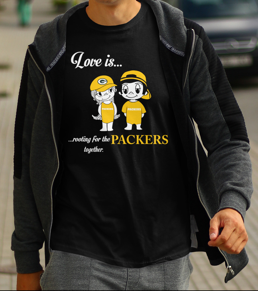 Love Is Rooting For The Packers Together T-Shirt