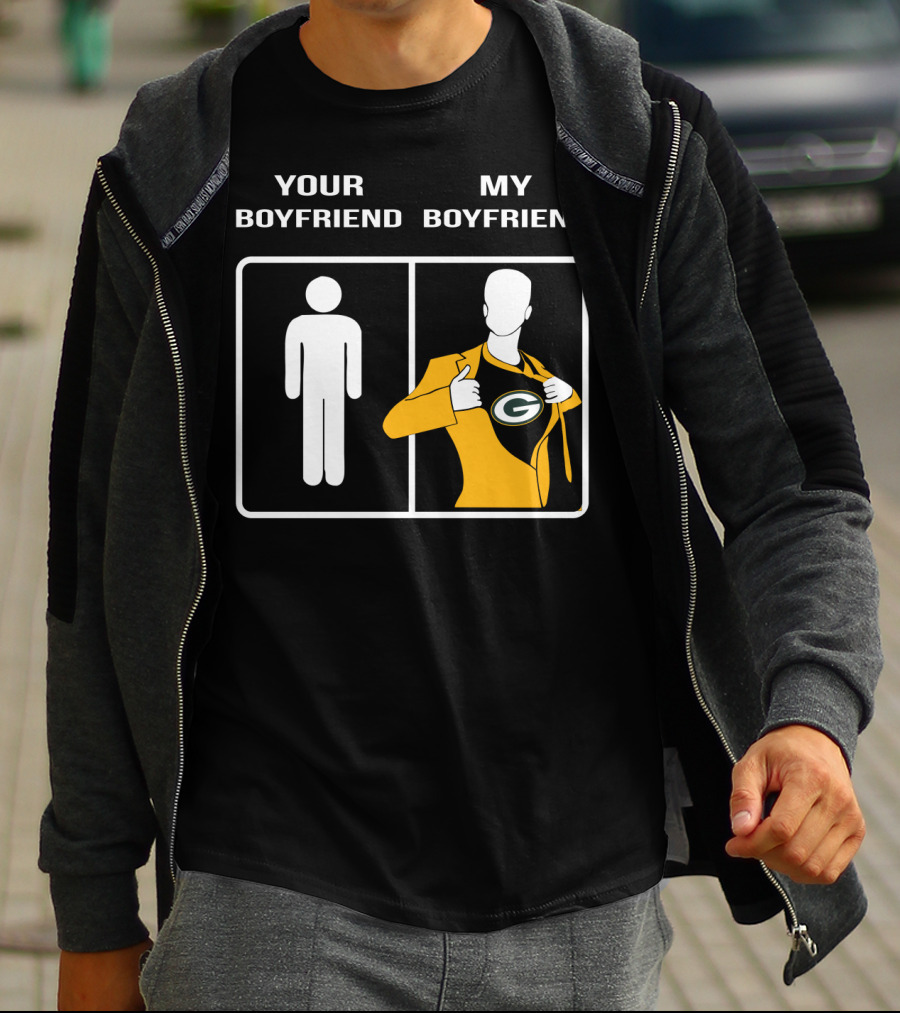 Your Boyfriend My Boyfriend Green Bay Packers T-Shirt