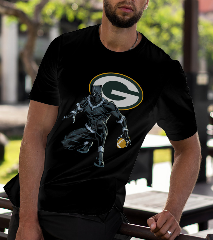 Green Bay Packers Football Superhero Crossover T-Shirt