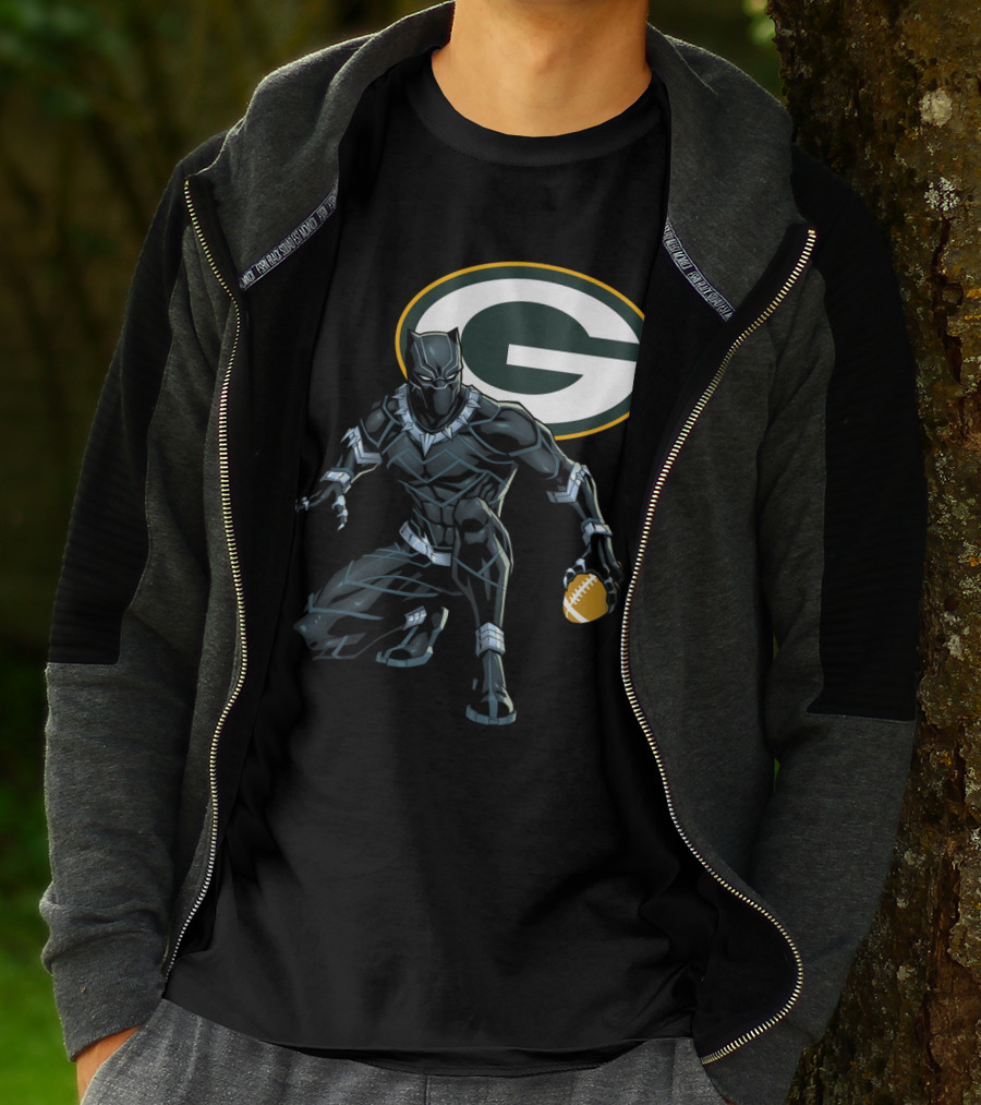 Green Bay Packers Football Superhero Crossover T-Shirt