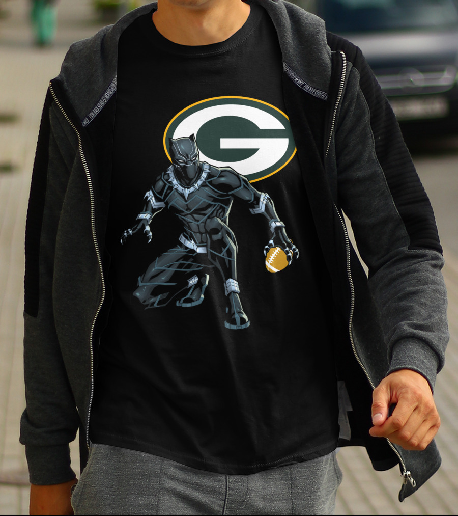 Green Bay Packers Football Superhero Crossover T-Shirt