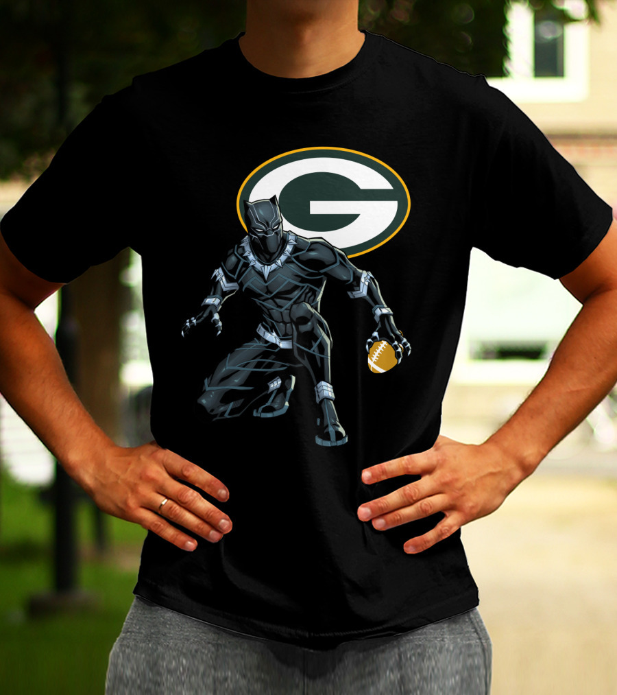 Green Bay Packers Football Superhero Crossover T-Shirt