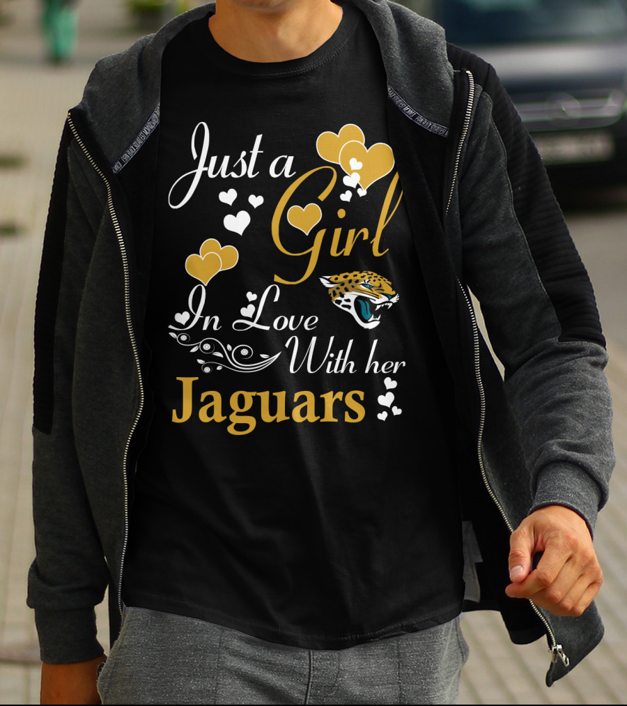 Just A Girl In Love With Her Jacksonville Jaguars T-Shirt