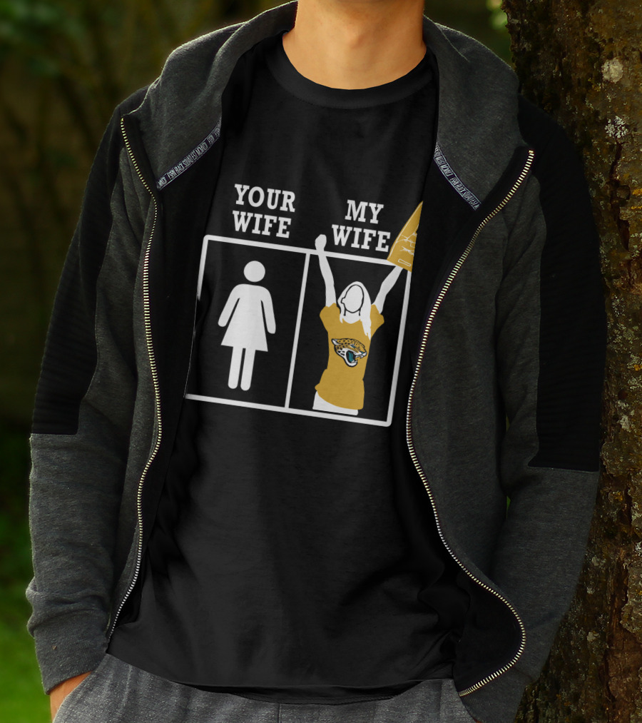 Your Wife My Wife Jacksonville Jaguars Fan Foam Finger T-Shirt