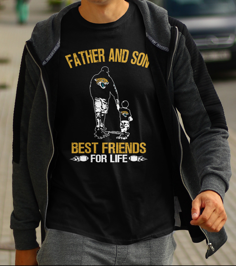 Jacksonville Jaguars Father And Son Best Friends For Life T-Shirt