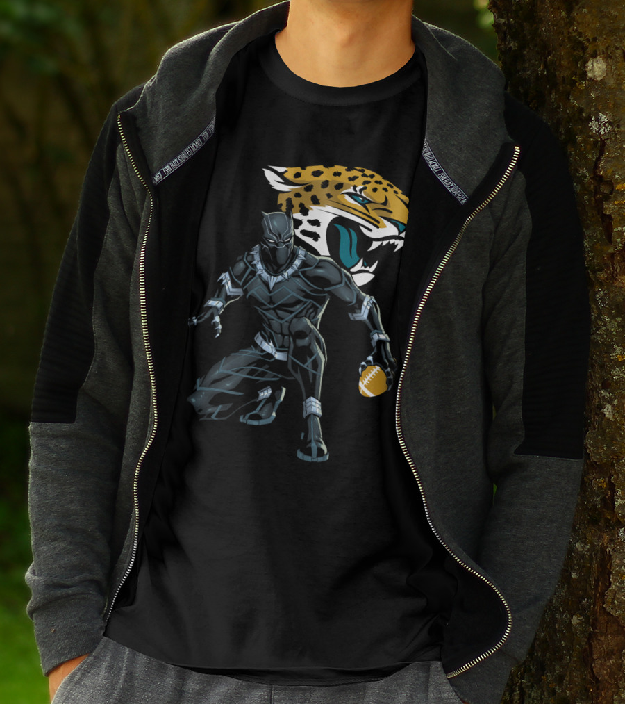 Jacksonville Jaguars Panther Crossover Football T-Shirt